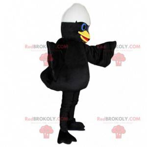 Mascotte de Caliméro, le canard noir avec sa coquille d'œuf -
