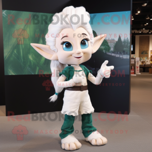 White Elf mascotte kostuum...