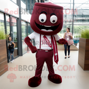 Maroon Pho maskot kostume...