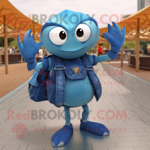 Blue Crab maskot kostym...