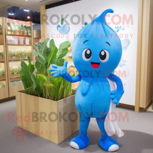 Blue Radise maskot kostume...