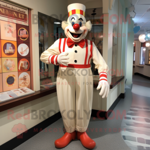 Cream Clown maskot kostume...