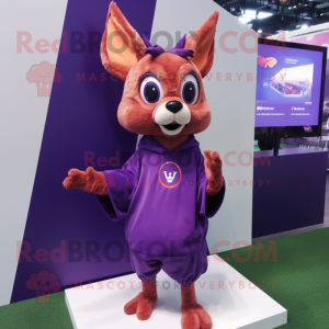 Purple Roe Deer mascotte...
