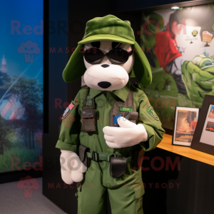 Green Navy Seal mascotte...