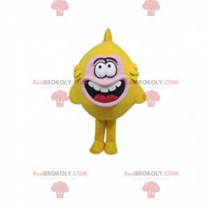 Mascota de pez amarillo muy loco - Redbrokoly.com