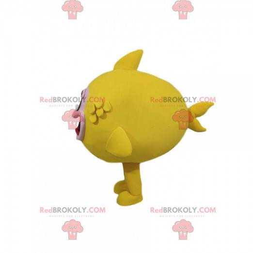 Mascota de pez amarillo muy loco - Redbrokoly.com