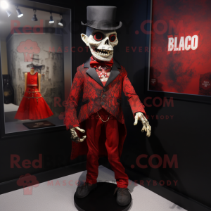 Red Undead maskot kostume...