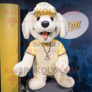 Cream Dog maskot kostume...