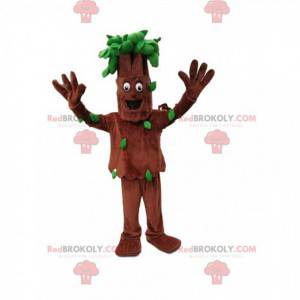Mascote da árvore com bela folhagem verde - Redbrokoly.com