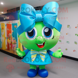 Sky Blue Pot Of Gold maskot...