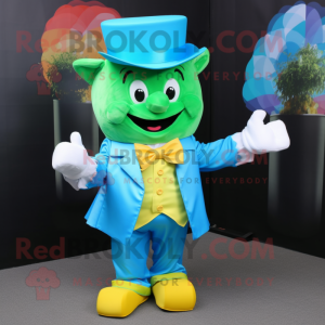 Sky Blue Pot Of Gold maskot...