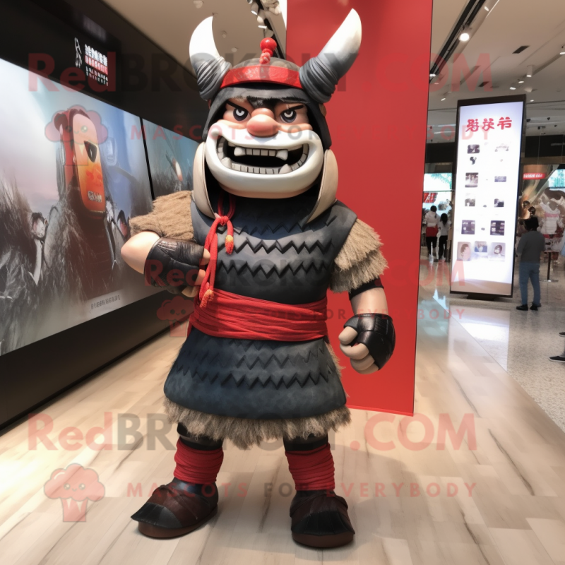 nan Samurai mascot costume character dressed with a Tank Top and Anklets