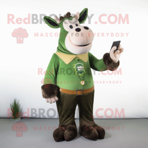 Forest Green Cow maskot...