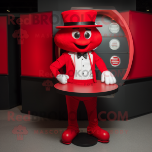 Red Plate Spinner mascotte...