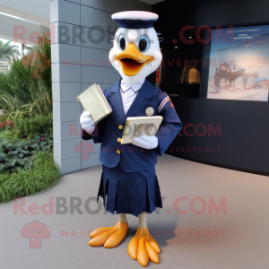 Navy Gosling maskot kostume...