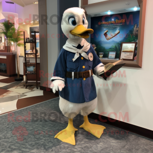 Navy Gosling maskot kostume...