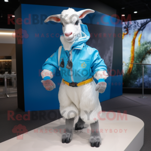 Sky Blue Boer Goat mascotte...