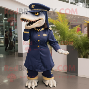 Navy Tyrannosaurus mascotte...