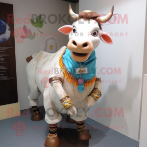  Zebu maskot drakt figur...