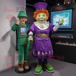 Lilla Leprechaun maskot...