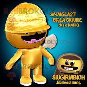 Gold Burgers maskot kostume...