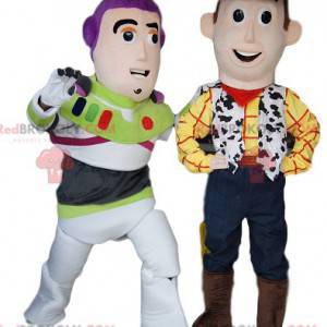 Maskoter från Woody och Buzz Lightyear, från Toy Story -