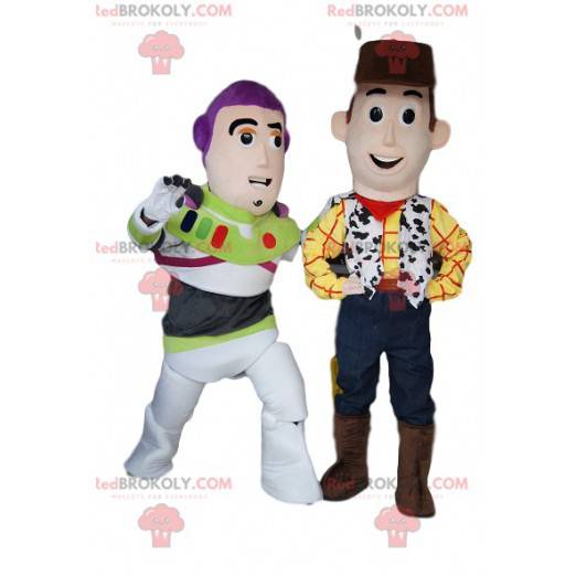 Mascots of Woody and Buzz Lightyear, from Toy Story -