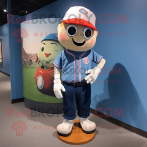 nan Baseball Glove mascot costume character dressed with a Flare Jeans and Anklets