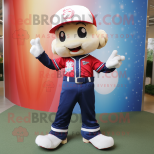 nan Baseball Glove mascot costume character dressed with a Flare Jeans and Anklets