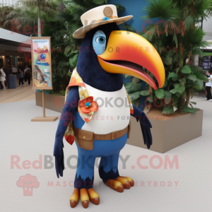 Cream Toucan mascotte...