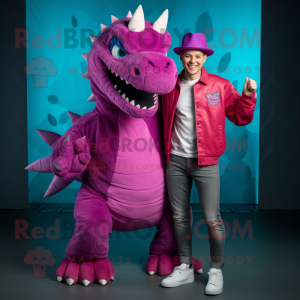 Magenta Stegosaurus...