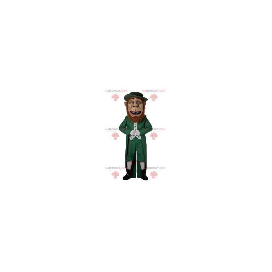 Maskot lycklig leprechaun med ett vackert rött skägg - Maskot lycklig leprechaun med ett vackert rött skägg -