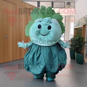 Personagem de mascote Teal...