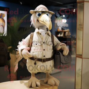 Beige Dodo Bird maskot...