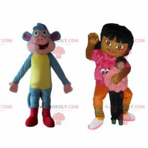 Dora en Shipper mascottenduo, van Dora the Explorer -