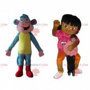 Maskottchenkostüm Duo Dora und Shipper - Maskottchen von Dora und Diego - REDBROKO_013554 - RedBrokoly.com