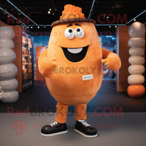 Orange Strongman mascotte...