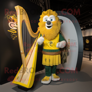 Gul Celtic Harpe maskot...