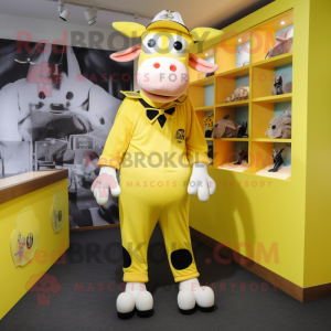 Citrongul Jersey Cow maskot...