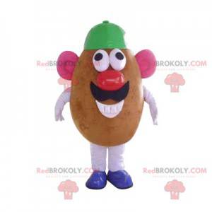 Mascot Mr. Potato med en grønn hette - Redbrokoly.com