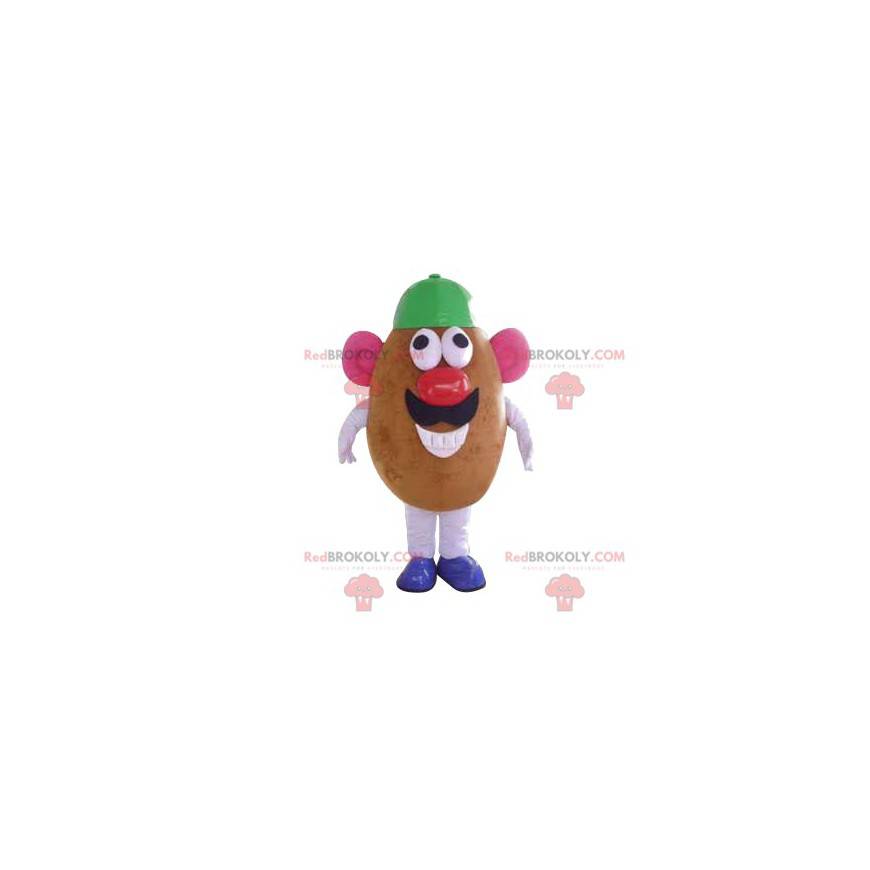 Mascot Mr. Potato med en grønn hette - Redbrokoly.com