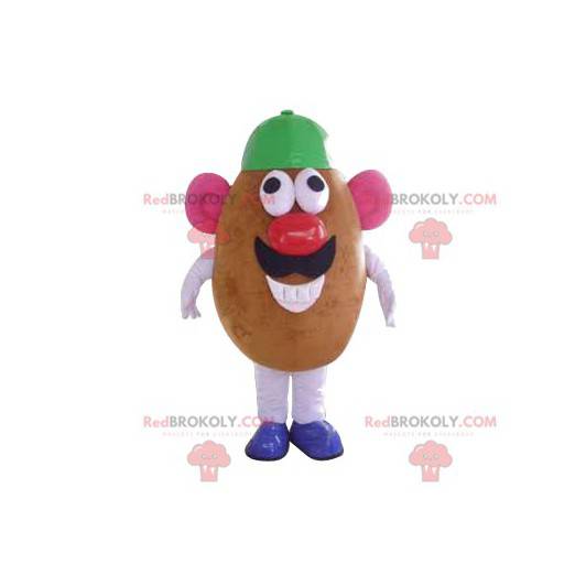 Mascote Sr. Batata com uma tampa verde - Redbrokoly.com