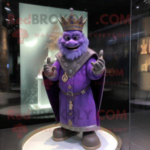 Purple King maskot kostume...