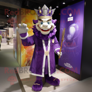 Purple King maskot kostume...