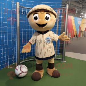 Tan voetbalgoal mascotte...