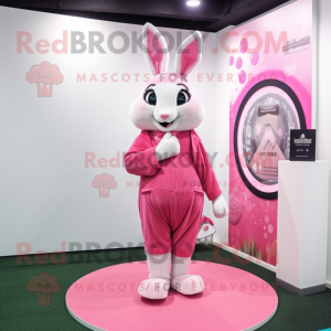 Pink Wild Rabbit mascotte...