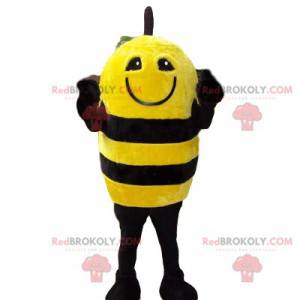 Mascota divertida abeja amarilla y negra - Redbrokoly.com