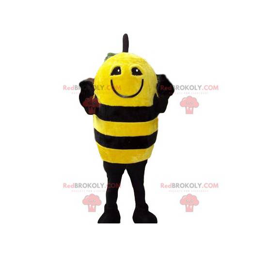 Funny yellow and black bee mascot - Redbrokoly.com