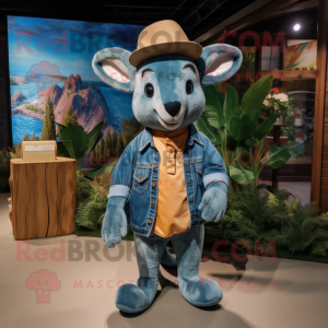 Teal Kangaroo mascotte...