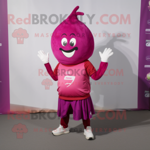 Magenta Løg maskot kostume...